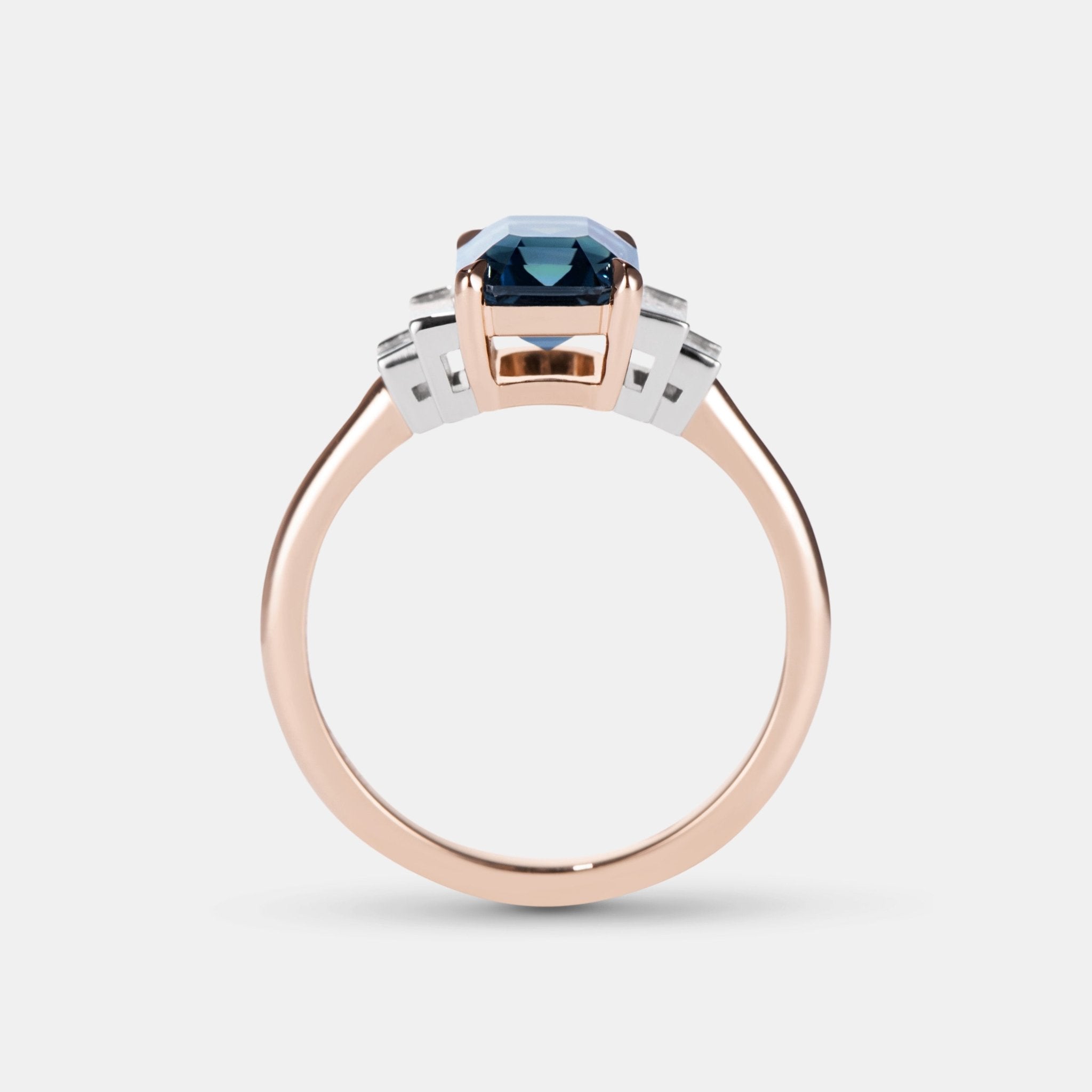 Amelia Sapphire Five Stone Engagement Ring