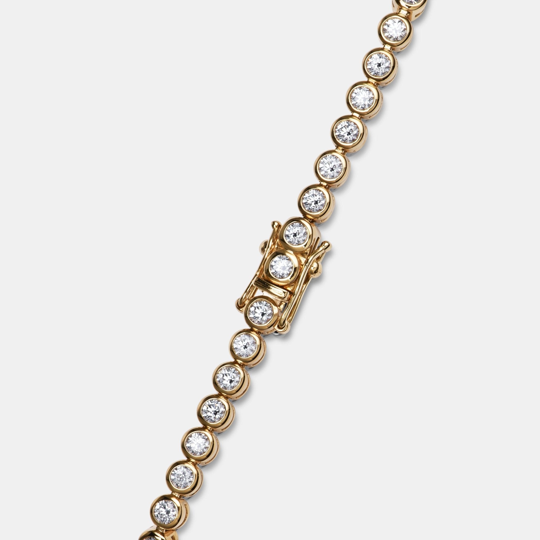 Bezel Diamond Tennis Bracelet - 0.07ct (3.08ctw)
