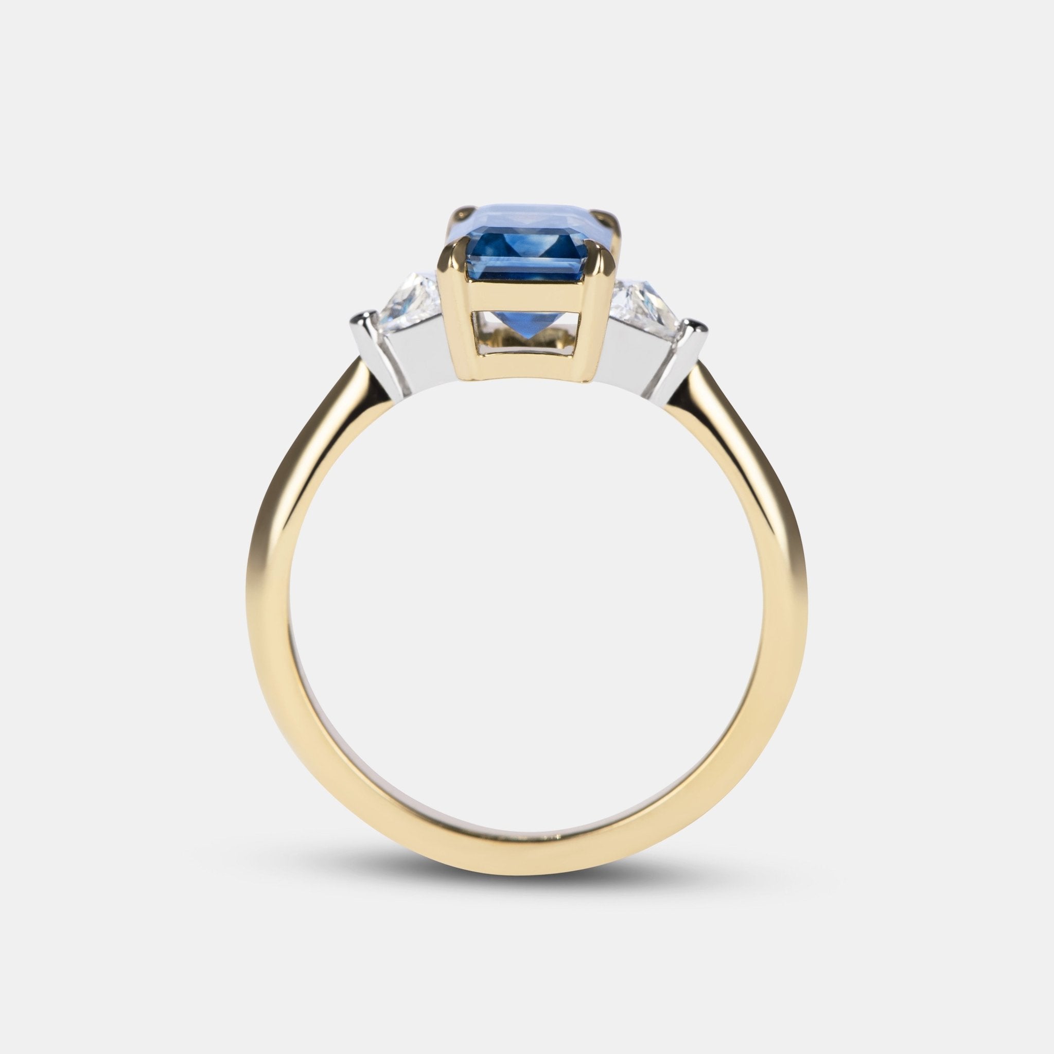 Marni Sapphire Three Stone Engagement Ring