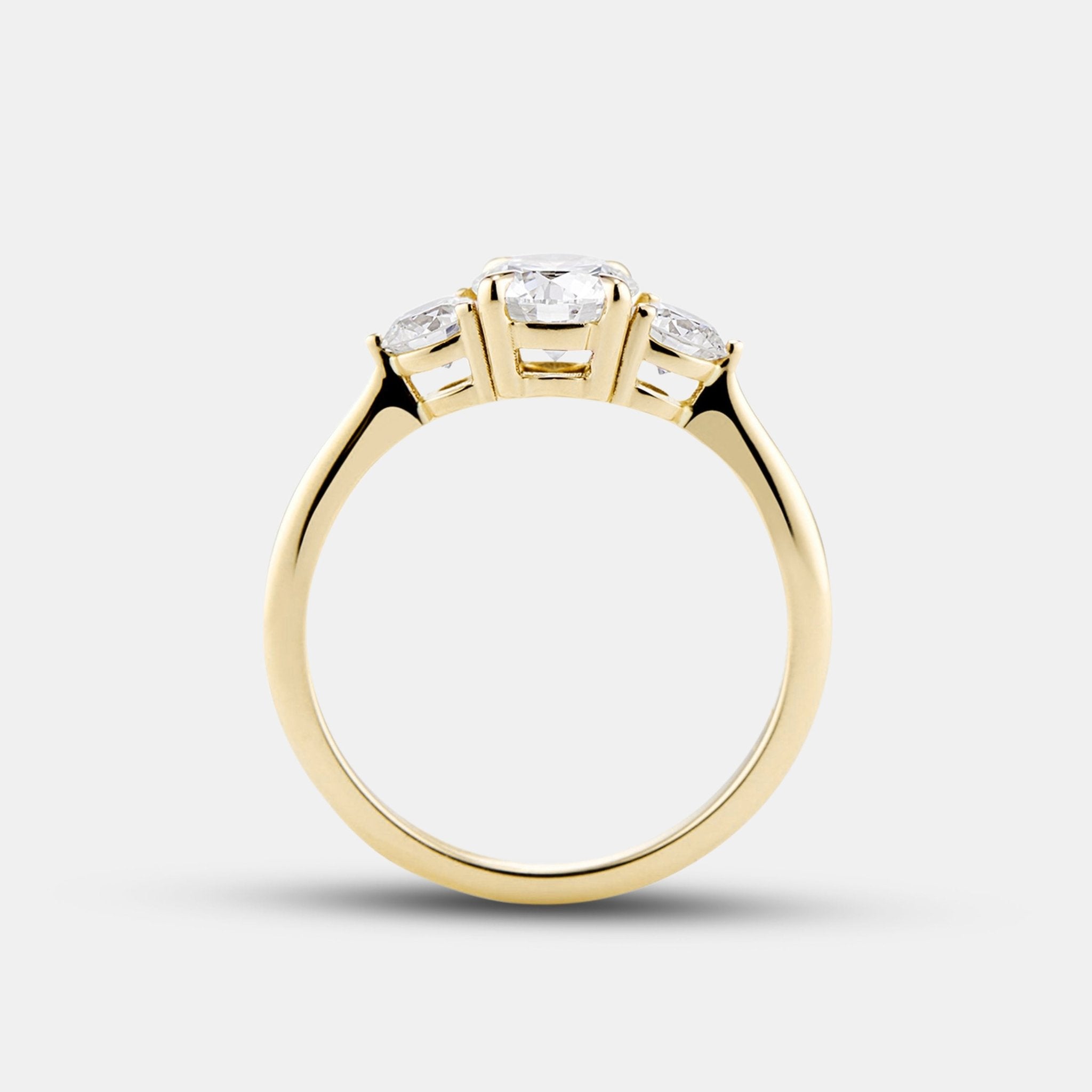 Maya Diamond Three Stone Engagement Ring