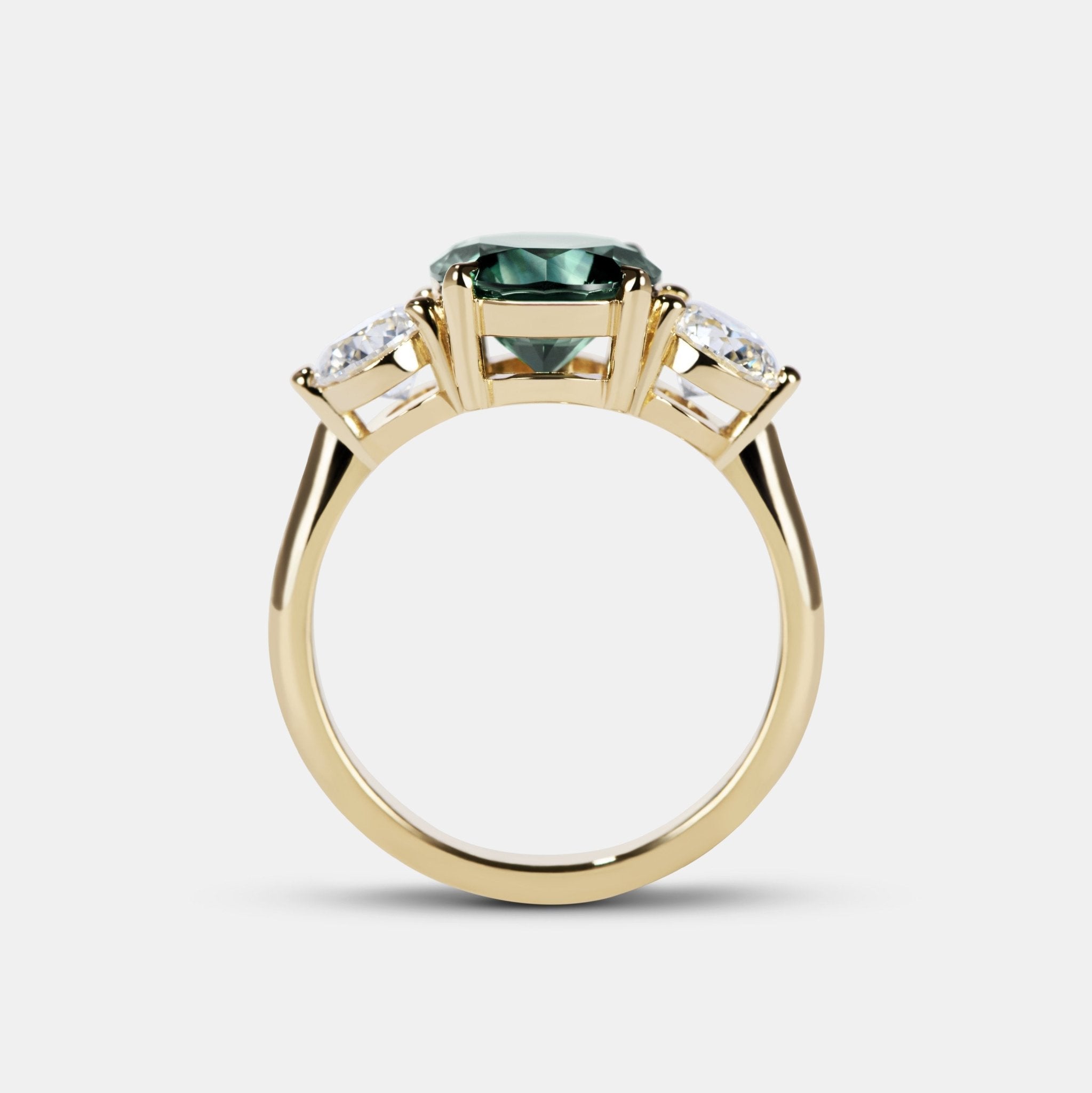 Maya Sapphire Three Stone Engagement Ring