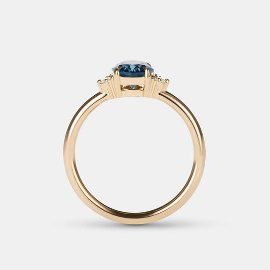 Mischa - 1.37ct Teal Sapphire Engagement Ring