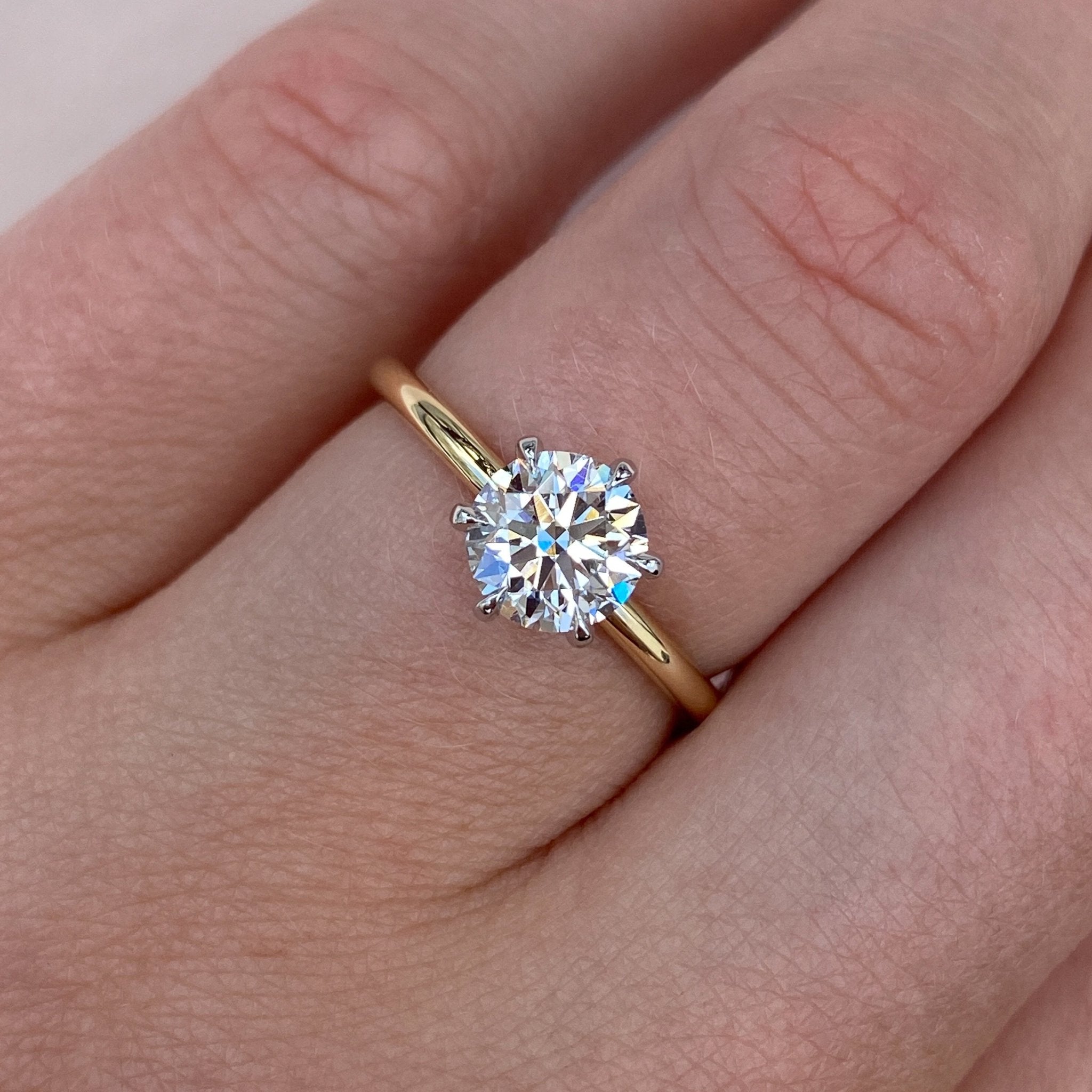 Selene 1.01ct Round Diamond Solitaire Engagement Ring