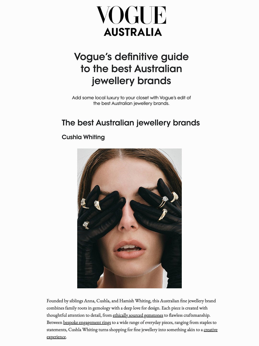 VOGUE AUSTRALIA - NOVEMBER 2025