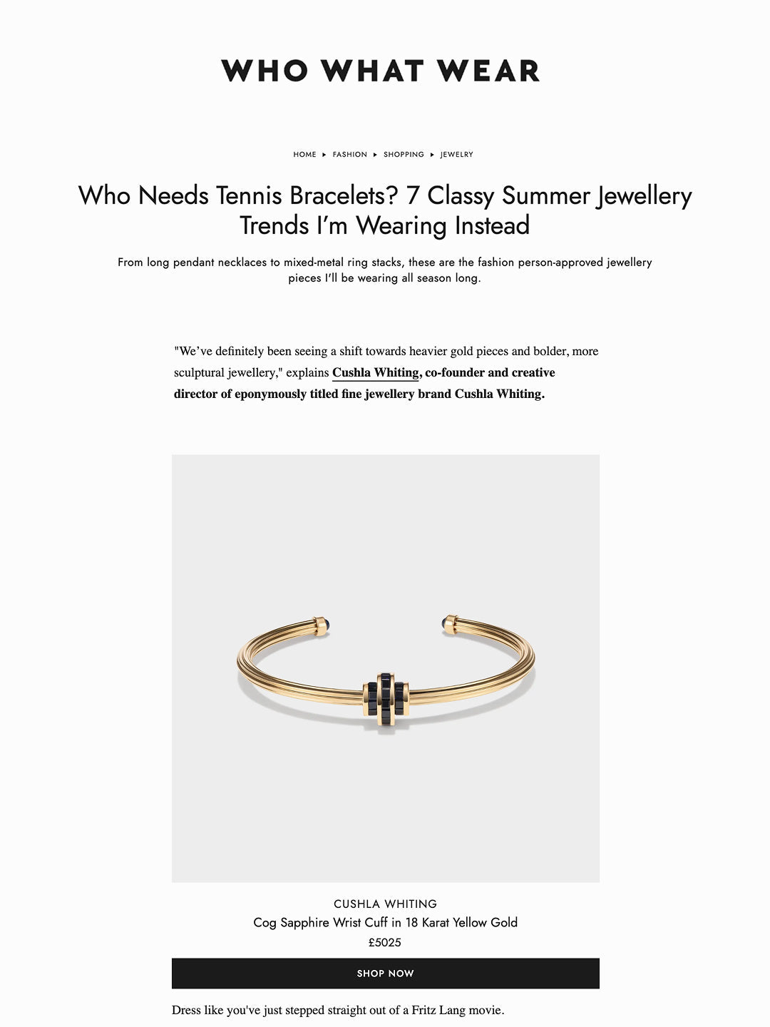 WHO WHAT WEAR UK - MAY 2025