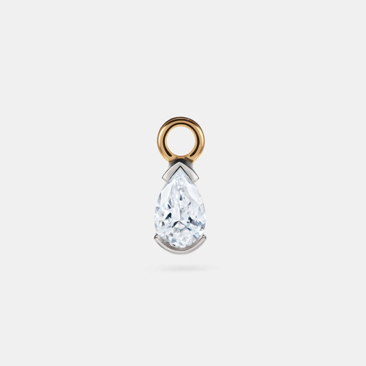 Pear Diamond Charm - 0.19ct