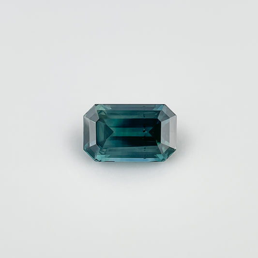 1.46ct Emerald Cut Teal Sapphire