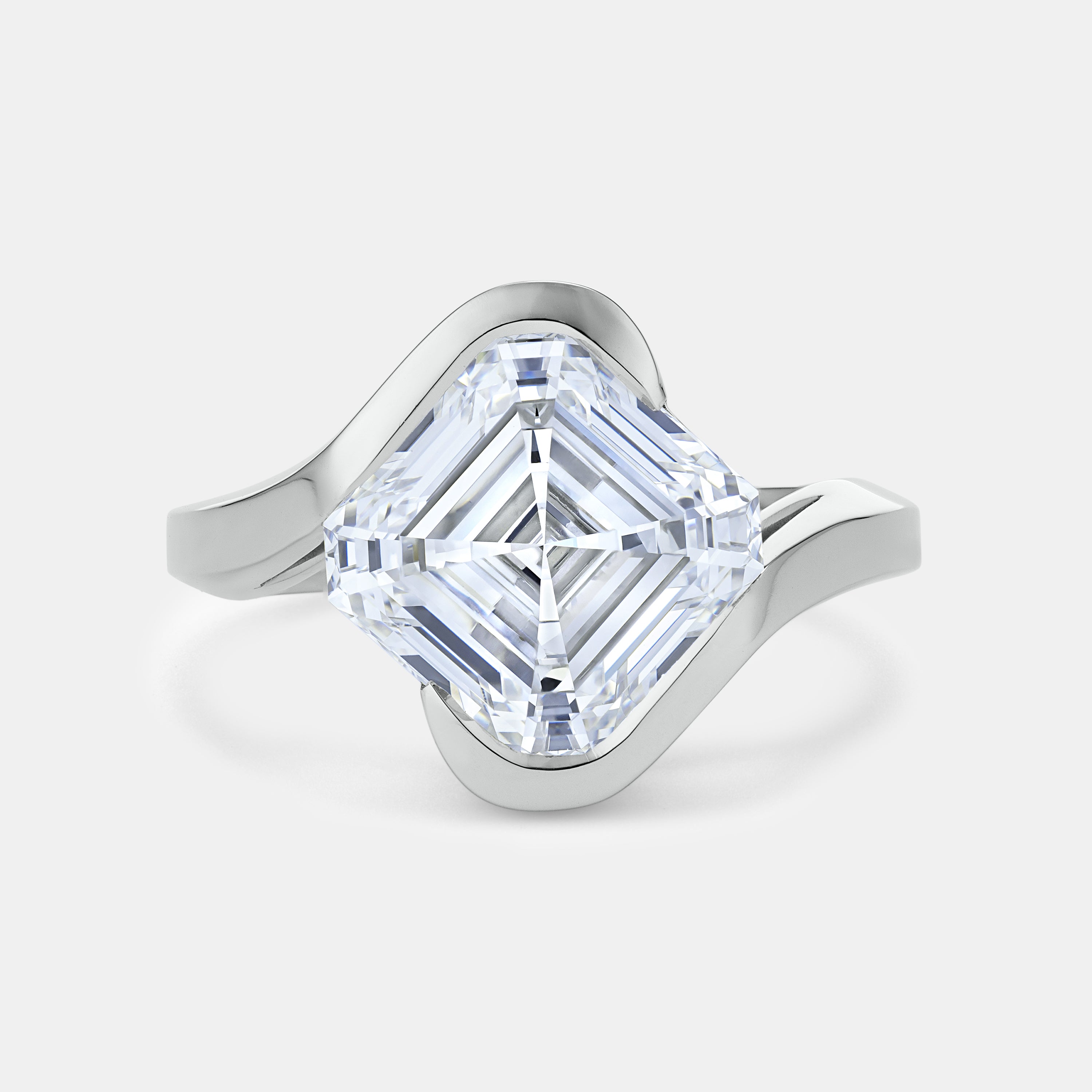 Ava Diamond Solitaire Engagement Ring