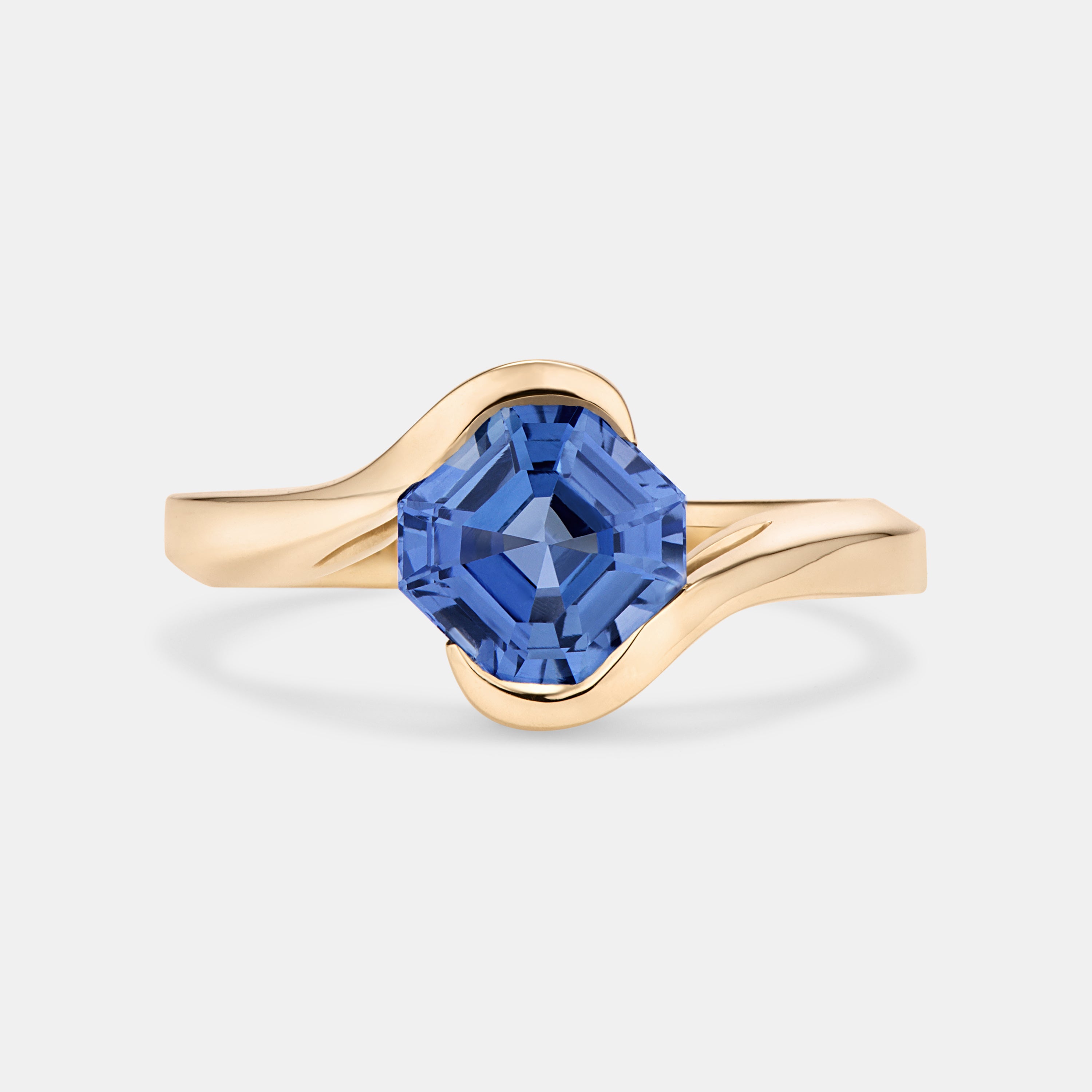 AVA Sapphire Solitaire Engagement Ring
