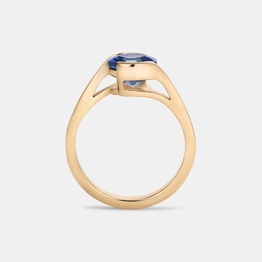 AVA Sapphire Solitaire Engagement Ring