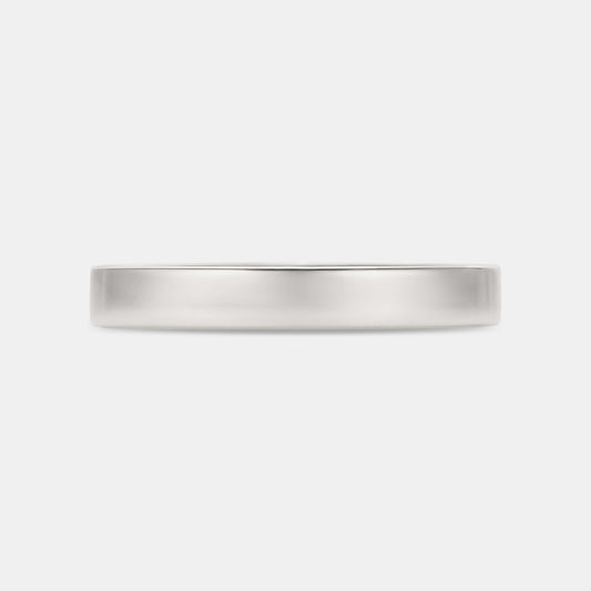 Bridie 3mm wedding band in white gold