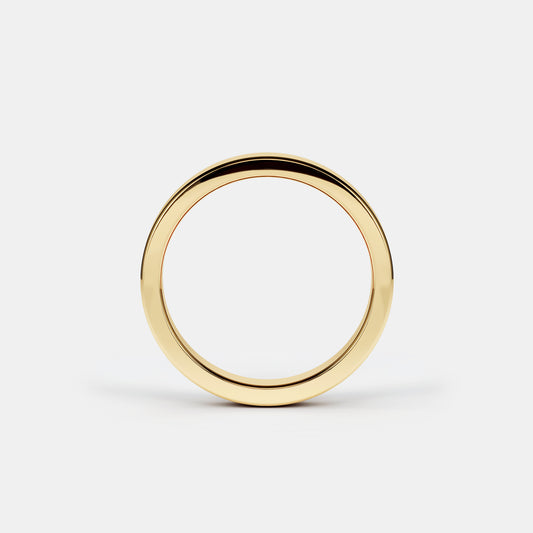 Bridie 3mm wedding band in yellow gold