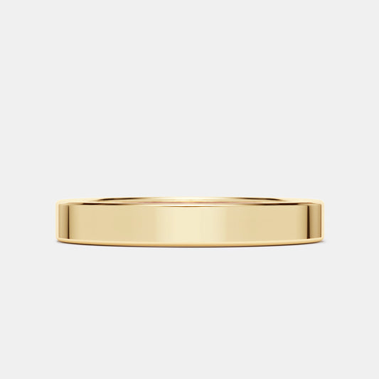 Bridie 3mm wedding band in yellow gold