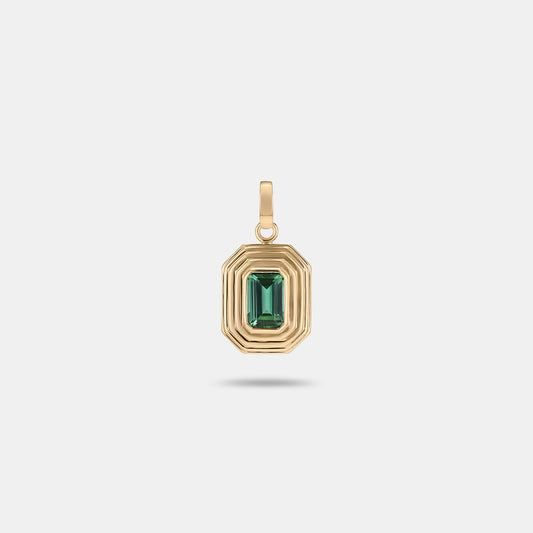 Contours Pendant - 2.00ct Emerald Cut Tourmaline