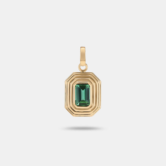 Contours Pendant - 2.00ct Emerald Cut Tourmaline
