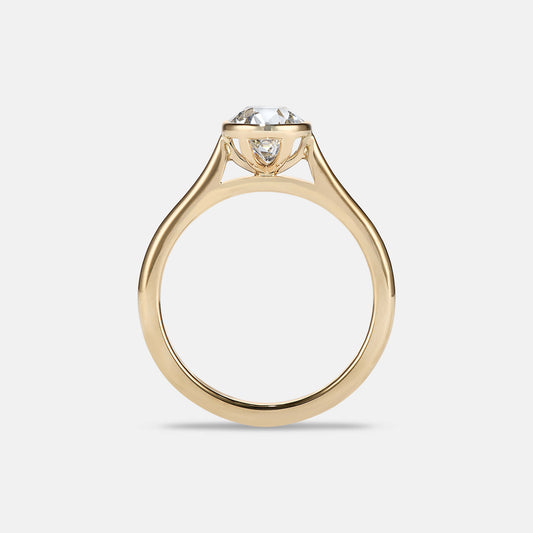1.28ct Isabella Old Mine Cut Antique Diamond Solitaire Engagement Ring