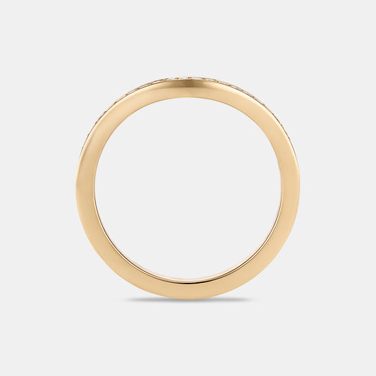 Jess Curved Diamond Wedding Band