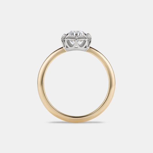 Georgia 1.27ct Old Mine Cut Diamond Solitaire Engagement Ring