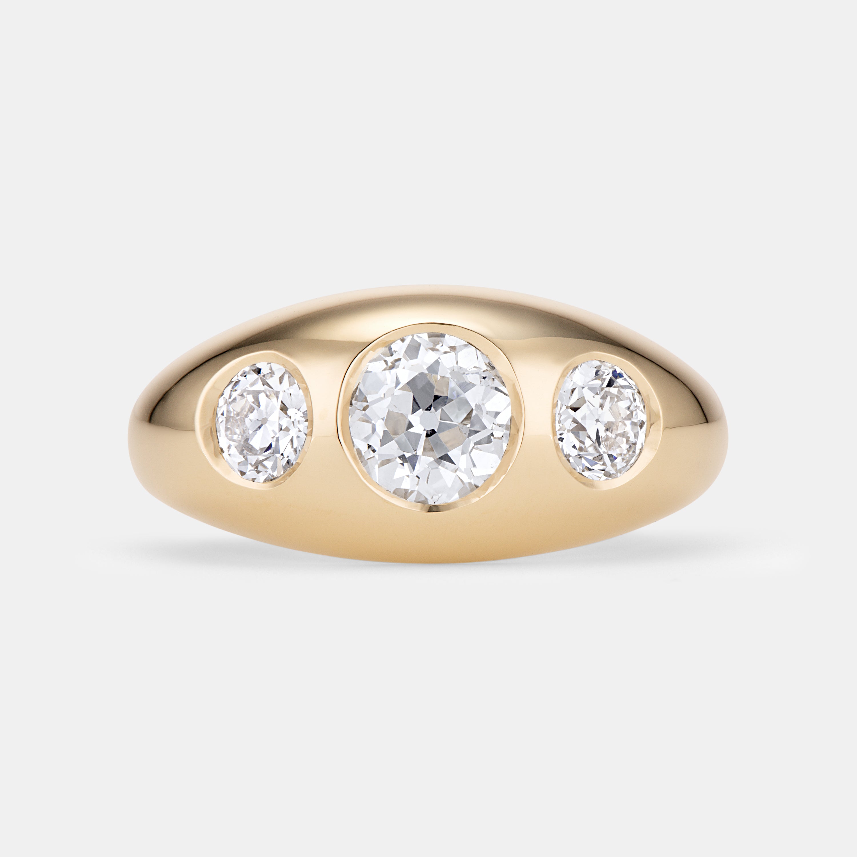 Antique 1.43ctw Old European Cut Bombe Ring