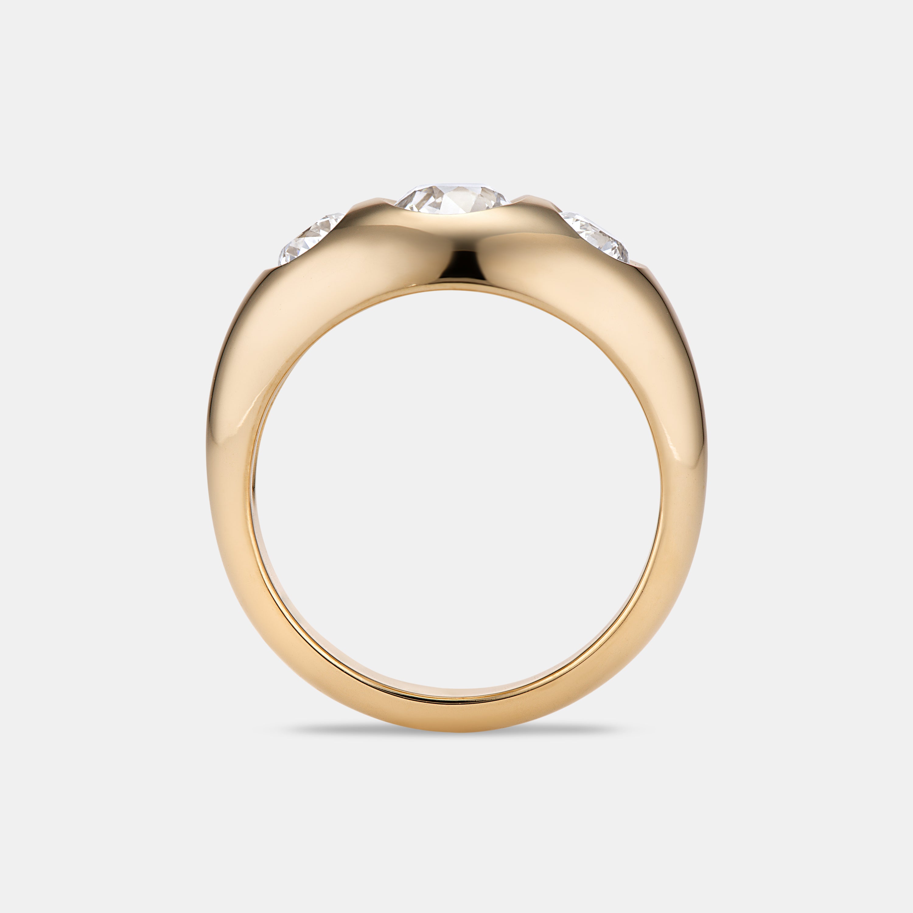 Antique 1.43ctw Old European Cut Bombe Ring