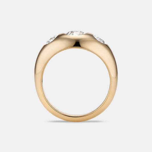 Antique 1.43ctw Old European Cut Bombe Ring