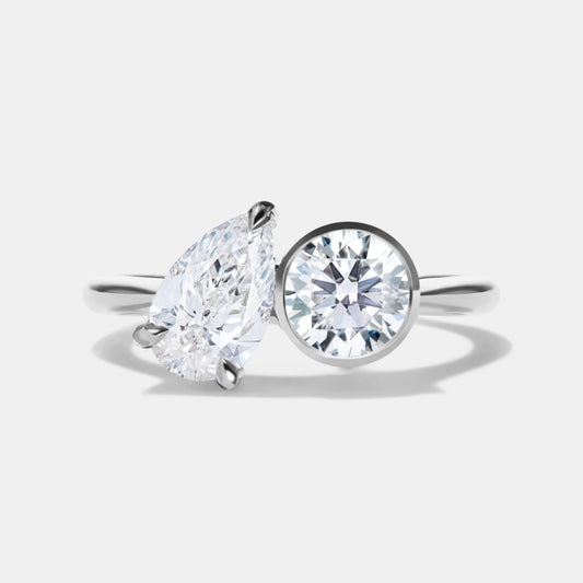 DANI Lab Grown Diamond Two Stone Engagement Ring