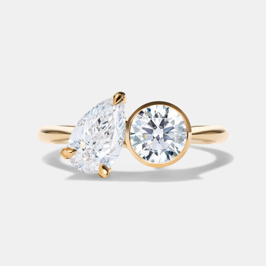 DANI Lab Grown Diamond Two Stone Engagement Ring
