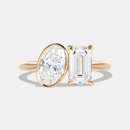 DANI Lab Grown Diamond Two Stone Engagement Ring