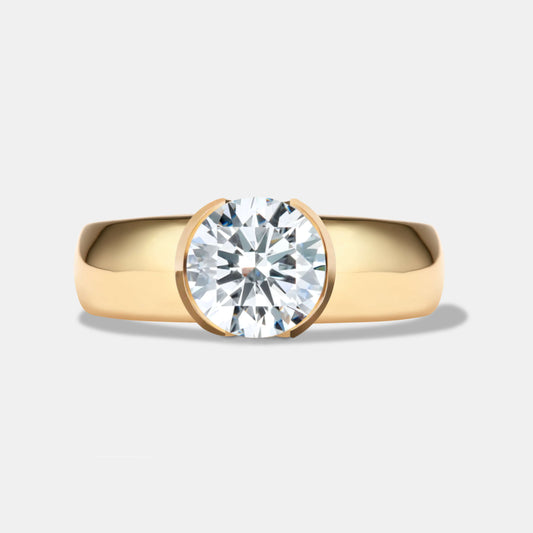 Dion Lab Diamond Solitaire Engagement Ring