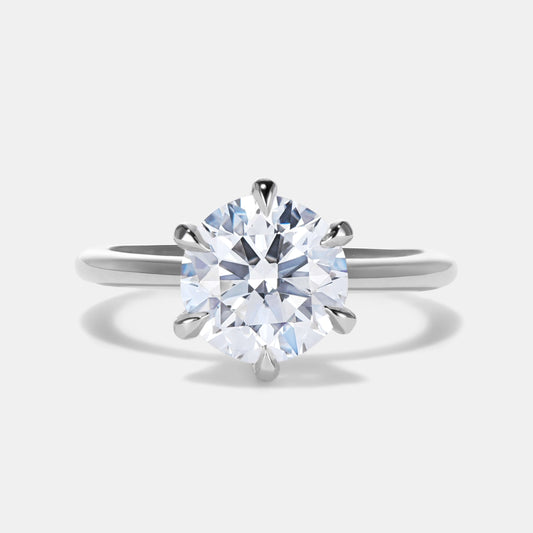 Elizabeth Lab Diamond Solitaire Engagement Ring