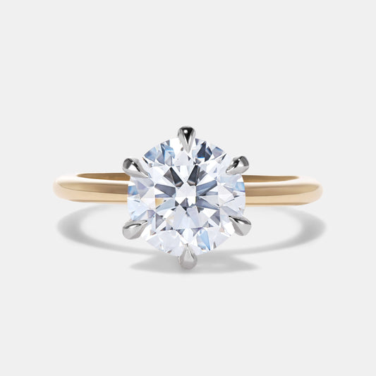 Elizabeth Lab Diamond Solitaire Engagement Ring
