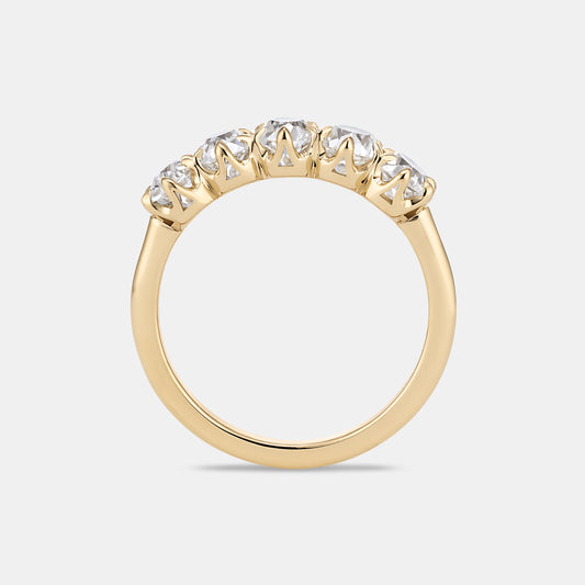 ENID 1.49ctw Antique Old Mine Cut Diamond Eternity Ring