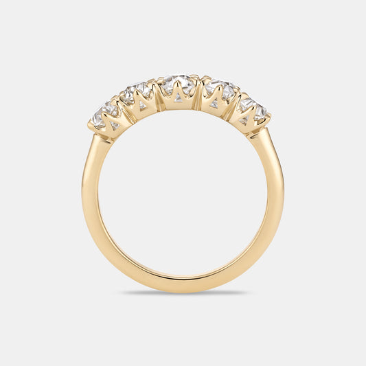 ENID 1.83ctw Antique Old Mine Cut Diamond Eternity Ring