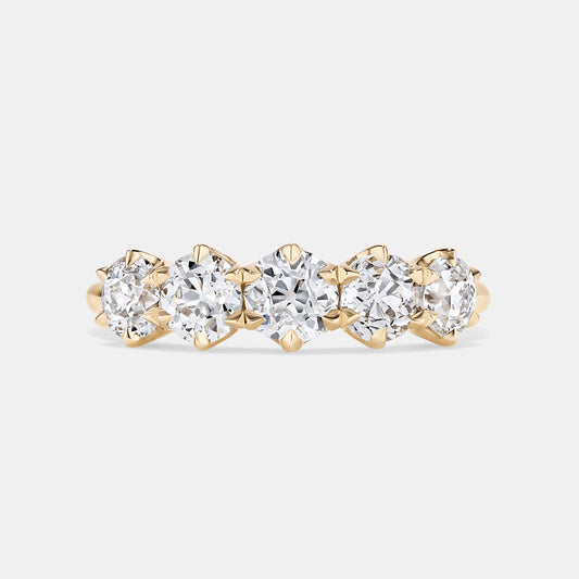 Enid Antique Old European Cut Diamond Eternity Ring