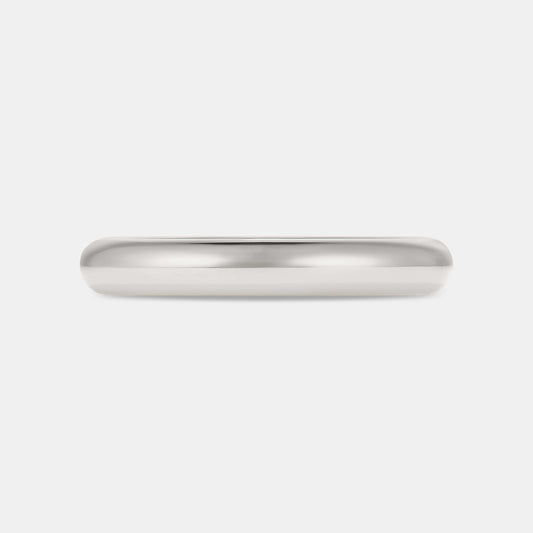 HANA 3mm wedding band in white gold