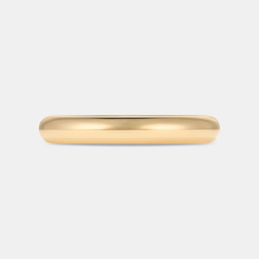 HANA 3mm wedding band in yellow gold