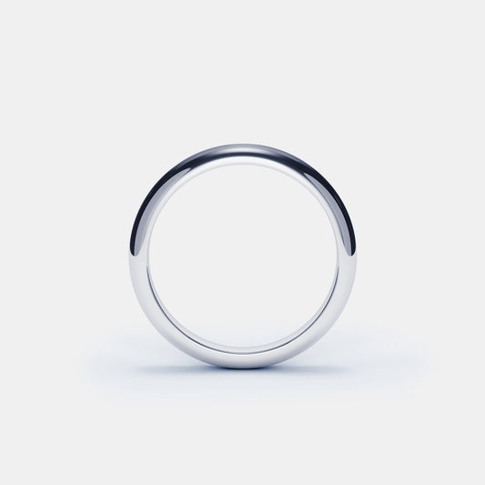 HANA 3mm wedding band in white gold