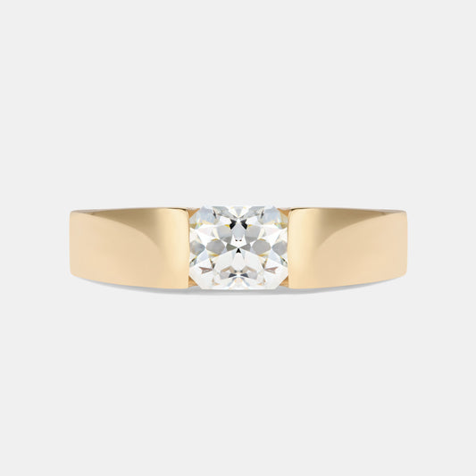 Mies 1.01ct La Cush Cut Diamond Solitaire Engagement Ring