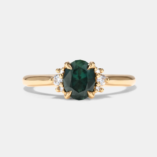 Mischa - 1.29ct Teal Sapphire Engagement Ring