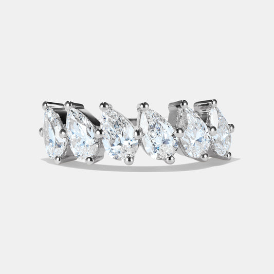 Paloma Pear Diamond Eternity Ring