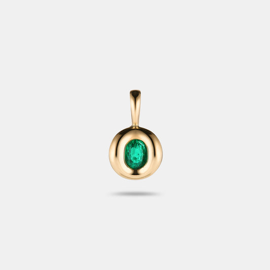 Pillow Pendant 0.38ct Oval Emerald