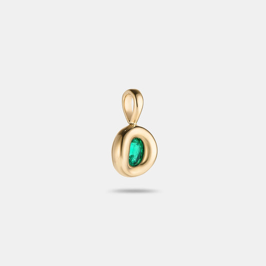 Pillow Pendant 0.38ct Oval Emerald