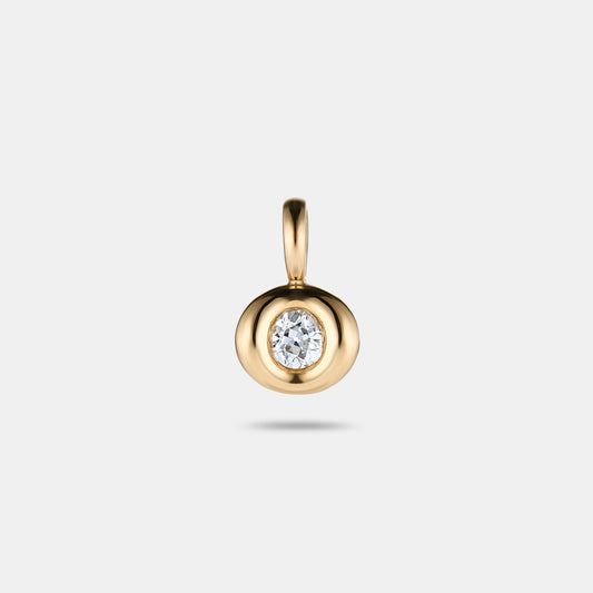 Pillow Pendant 0.33ct Old Mine Cut Antique Diamond