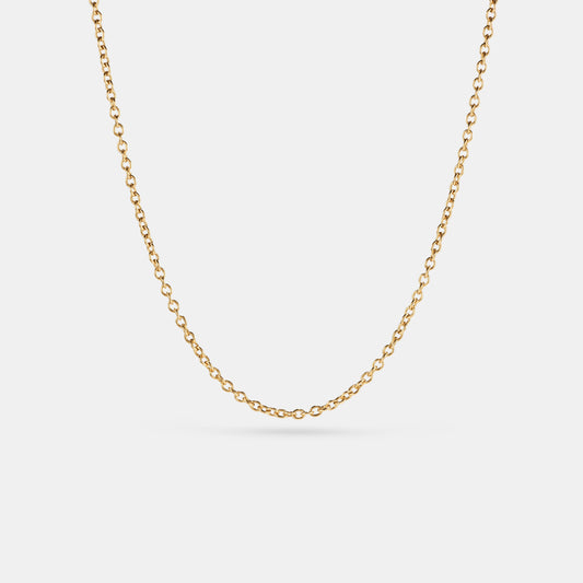 Cable Chain 18 Karat Yellow Gold