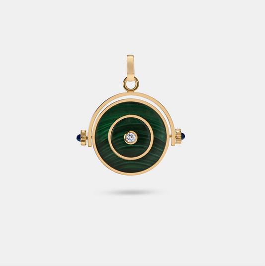 FUTURIST SPINNING PENDANT - MALACHITE