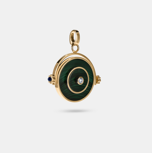 FUTURIST SPINNING PENDANT - MALACHITE
