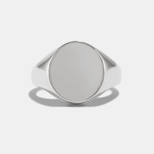 Personalised Signet Ring in Platinum