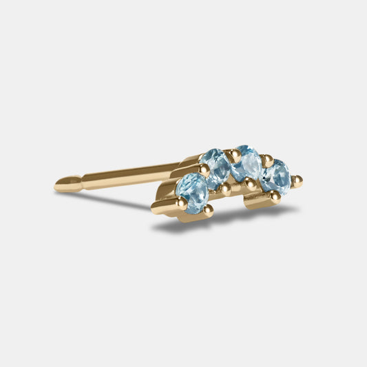 Single Petite Stud - Style No. 2 (Sapphire)