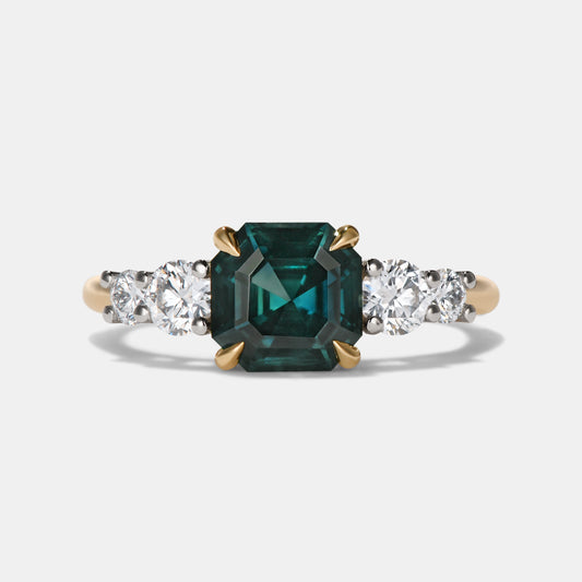 SOPHIE - 1.89CT TEAL SAPPHIRE ENGAGEMENT RING