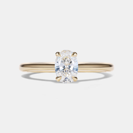 VICTORIA - 0.70CT OVAL DIAMOND ENGAGEMENT RING